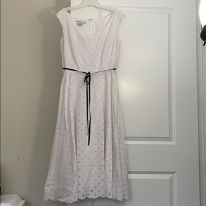 White Maggy London polka dot dress
